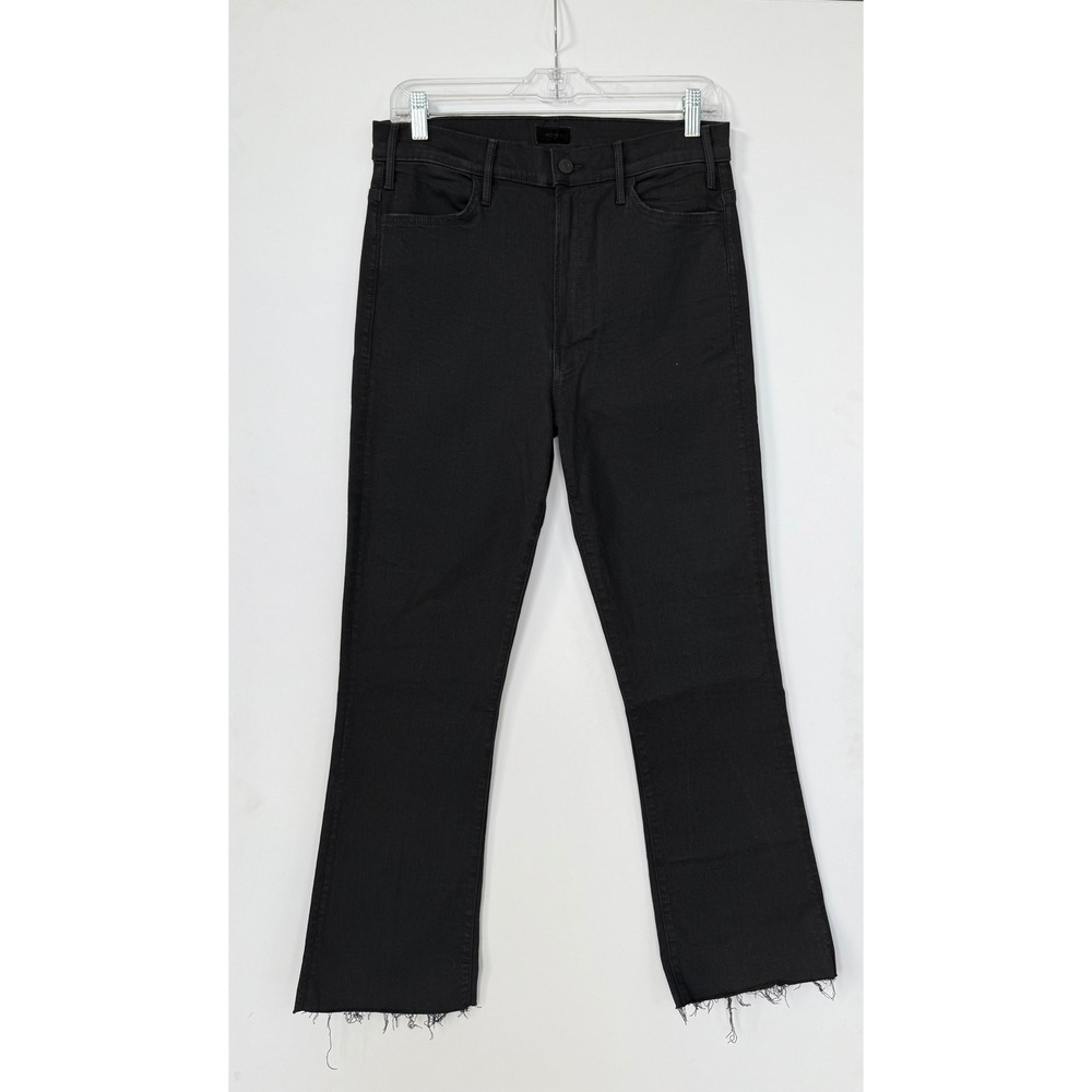 MOTHER The Hustler Ankle Fray Jeans Not Guilty Black Wash Size 32 New with Tag! - Picture 3 of 15